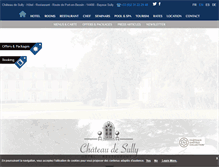 Tablet Screenshot of chateau-de-sully.com
